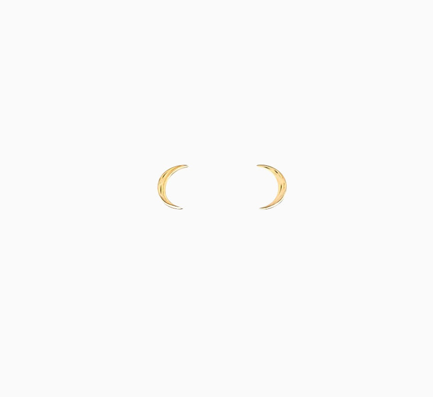 14k Yellow Gold Shoot for the Moon Stud Earrings