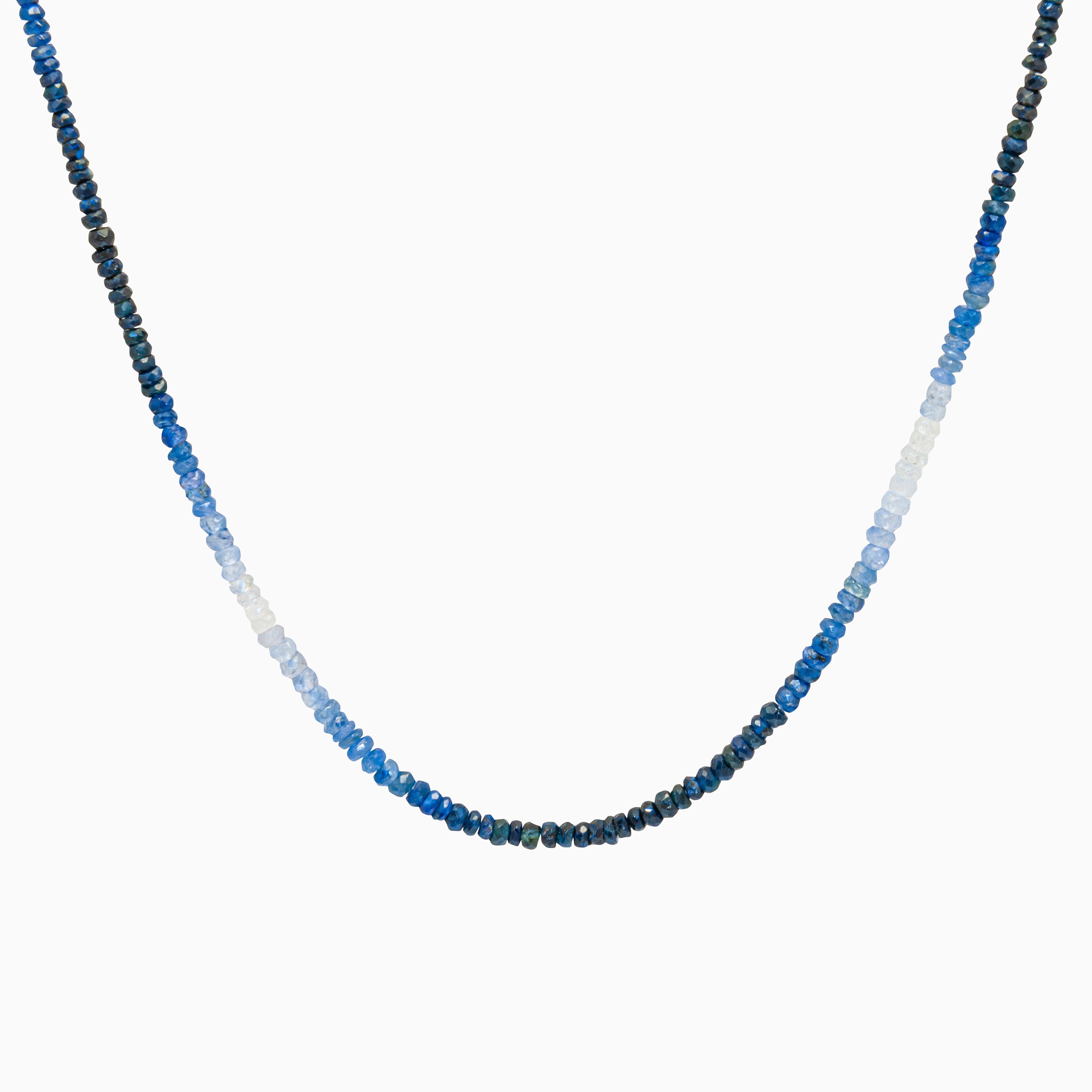 Blue 40CT Adjustable Ombre Sapphire Choker Necklace