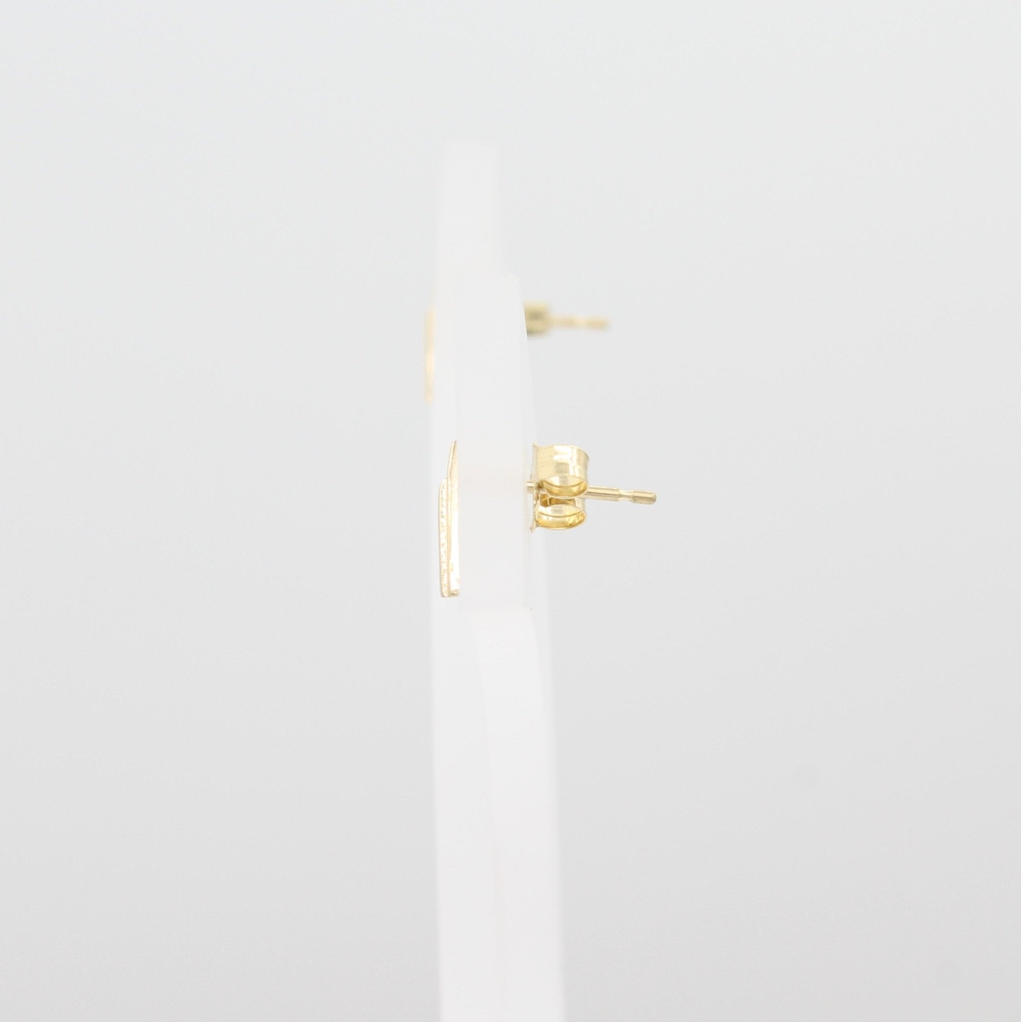 14k Double Chevron Earrings - Starflower Design