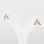 14k Double Chevron Earrings - Starflower Design