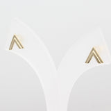 14k Double Chevron Earrings - Starflower Design