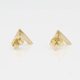 14k Double Chevron Earrings - Starflower Design