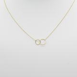 14k Gold Coveted Connections Linked Ring Necklace - Starflower Design