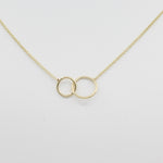 14k Gold Coveted Connections Linked Ring Necklace - Starflower Design