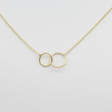 14k Gold Coveted Connections Linked Ring Necklace - Starflower Design