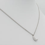 14k Gold Crescent Moon Pendant - Starflower Design