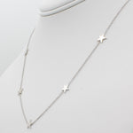 14k Gold Five Station Star Necklace - Starflower Design