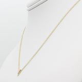 14k Gold Petite Double Triangle Single Station Necklace - Starflower Design