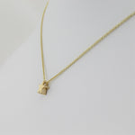 14k Gold Shining Star Pendant - Starflower Design