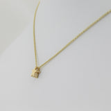 14k Gold Shining Star Pendant - Starflower Design