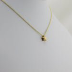 14k Gold Shining Star Pendant - Starflower Design
