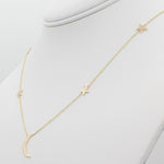 14k Gold Shoot for the Moon Station Necklace - Starflower Design