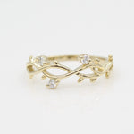 14k Perfectly Perched Diamond Branch Ring - Starflower Design
