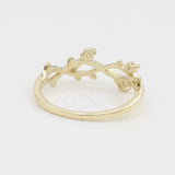 14k Perfectly Perched Diamond Branch Ring - Starflower Design