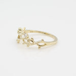 14k Perfectly Perched Diamond Branch Ring - Starflower Design