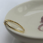 14k Petite Hexagon Stackable Diamond Ring - Starflower Design