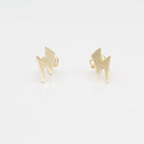 14k Striking Lightning Bolt Earrings - Starflower Design