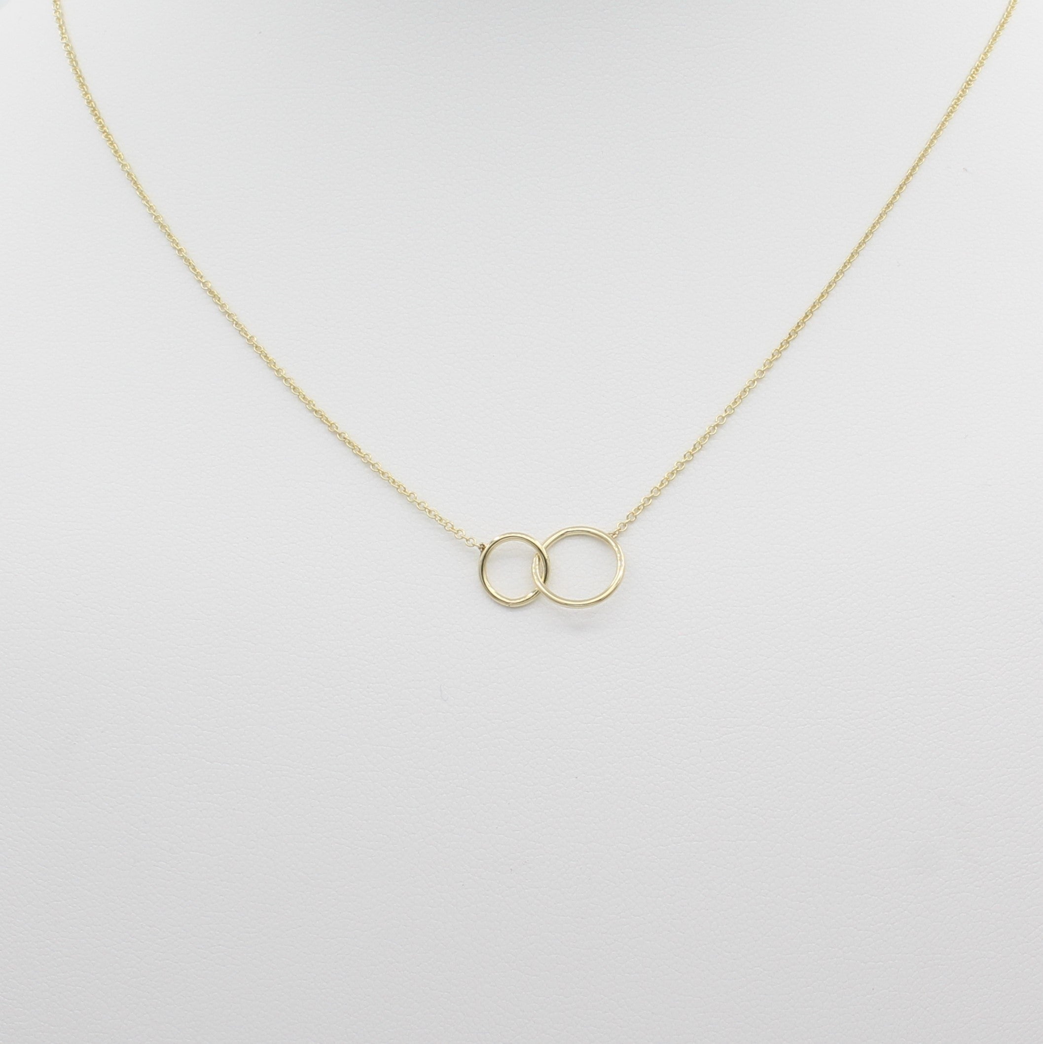 Linked Circle Necklace, Double Circles Necklace, Double Linked Circles –  Rebel Soul Design
